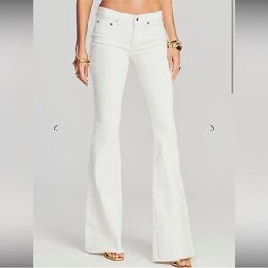SER.O.YA White Flare Mid-Rise Jeans